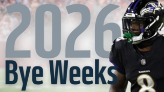 How should 2026 NFL bye weeks impact your fantasy football strategy?