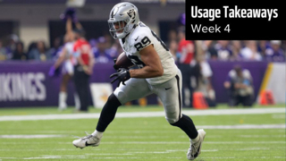 Top 10 Fantasy Football Takeaways from Week 4 Usage