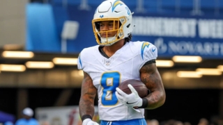 Omarion Hampton scored well in Week 2. That part of what makes him a sell candidate among our Week 3 trade targets.