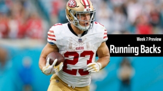 Week 7 Running Back Preview: Who comes out on top as Christian McCaffrey and the Niners host Bijan Robinson's Falcons?