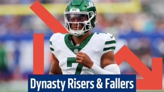 Justin Fields made the list of dynasty risers and fallers